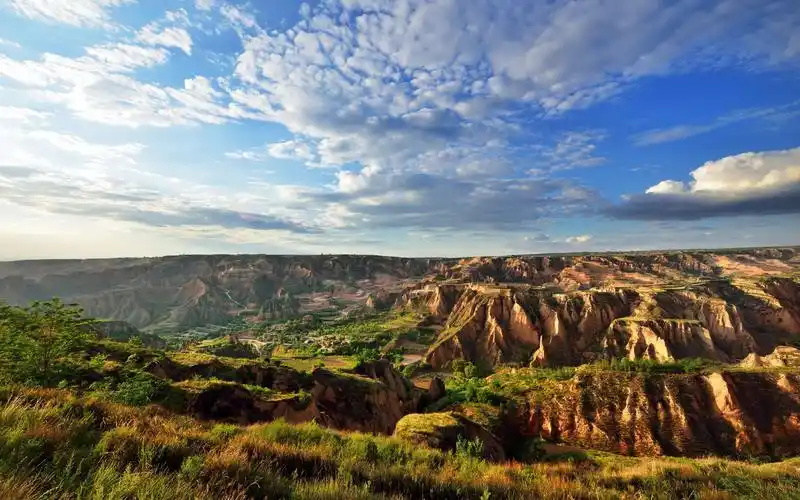 黄土高原自然桌面壁纸图片