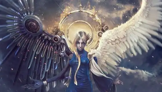 一半天使一半恶魔图片