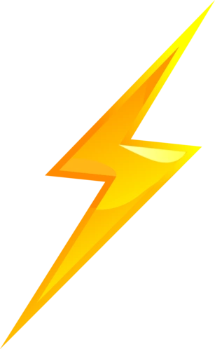 闪电标志闪电图标素材