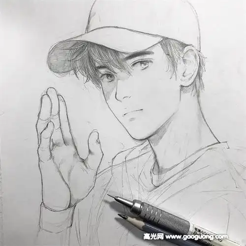 男生铅笔画手绘图片,动漫男生铅笔画图片 - 高光网