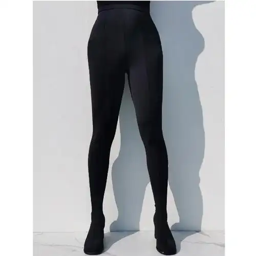 欧美性感外贸跨境个性演出弹力走秀连裤靴女长筒靴裤靴