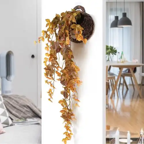 阳台装饰吊挂仿真植物挂件家居装饰装饰壁挂绿萝假花塑料花假花