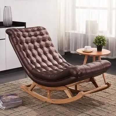 躺椅阳台睡椅客厅休闲皮质沙发卧室逍遥椅子摇椅功效与作用/价格/好不