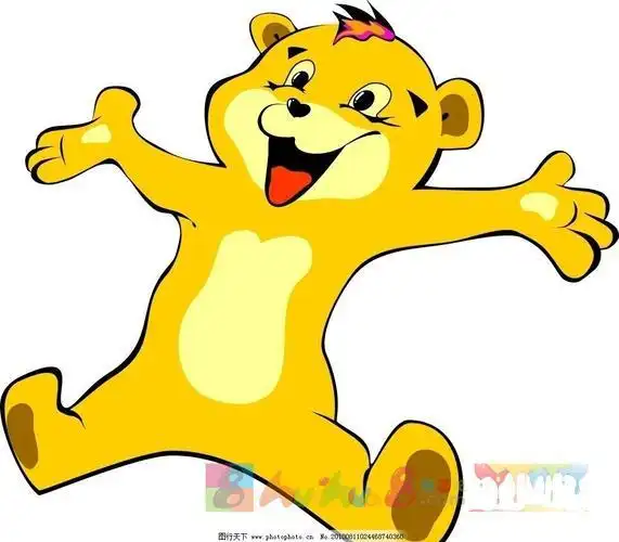 卡通人物简笔画可爱彩色动物