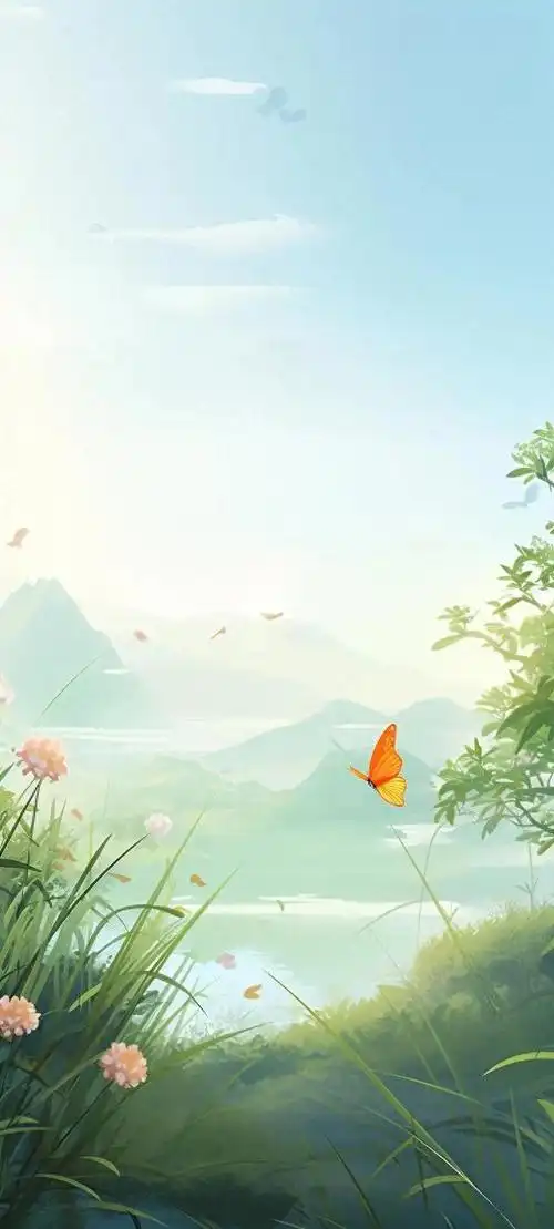 国画壁纸分享,国画的最高境界,在于水墨留余白