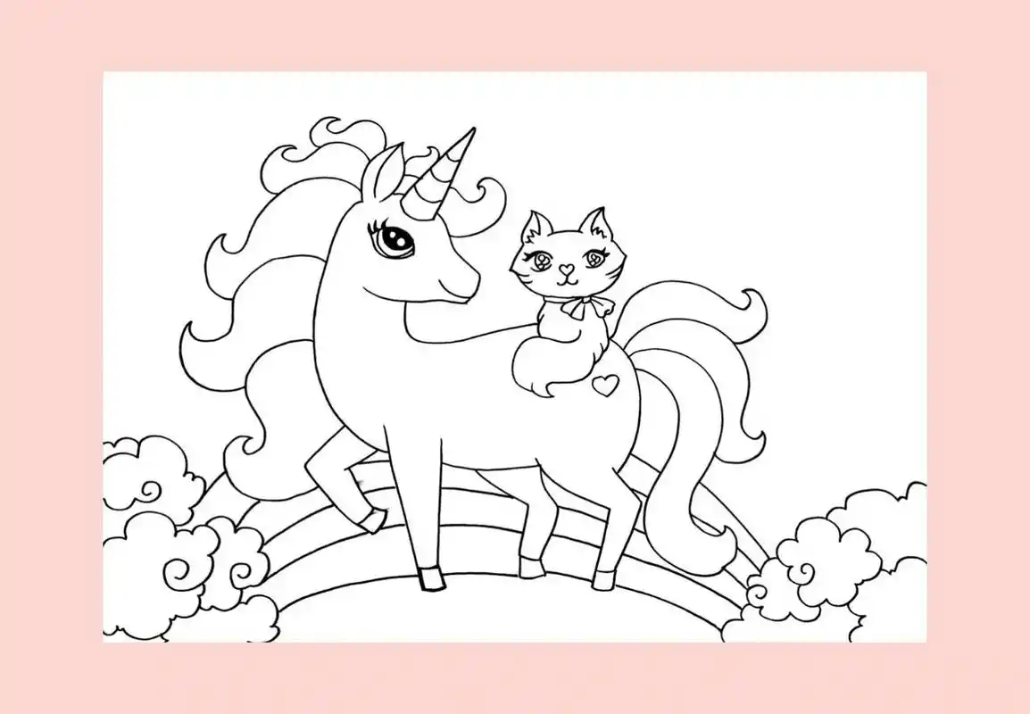 【134】马克笔儿童画《独角兽》 没有一个女孩子能拒绝一个梦幻的