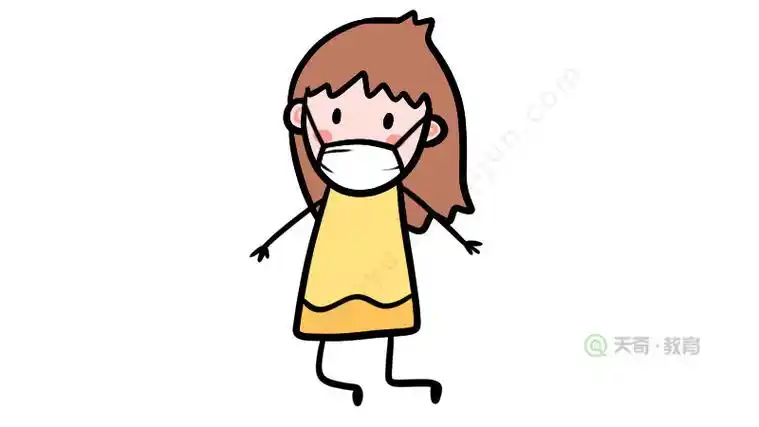 戴口罩的简笔画 戴口罩的简笔画人物
