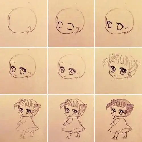 q版动漫人物绘画步骤不会的小伙伴码起来吧
