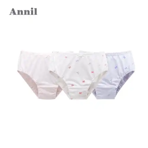 舒适安奈儿童装小女童三角内裤新款宝宝纯棉内裤
