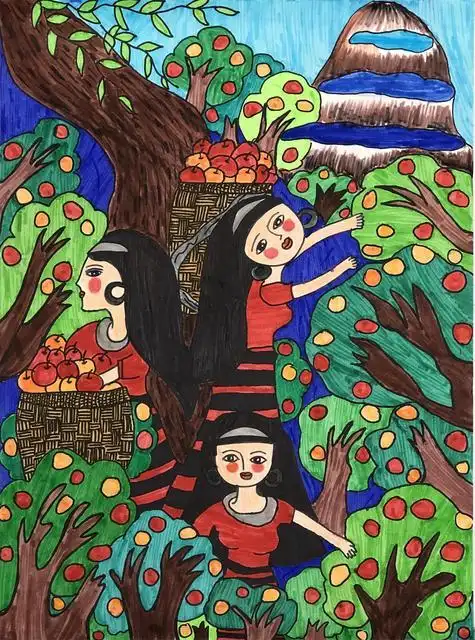 彩云杯中小学生绘画比赛小学组二等奖获奖作品展示1