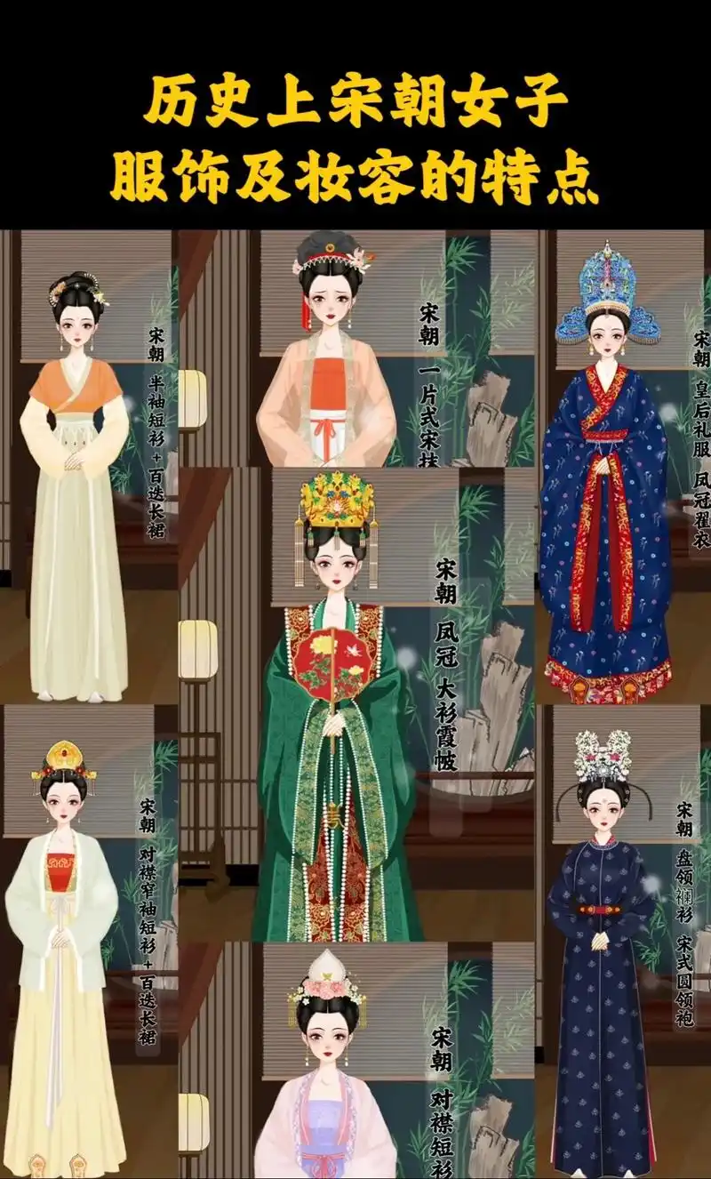 历史上宋朝女子服饰及妆容的特点
