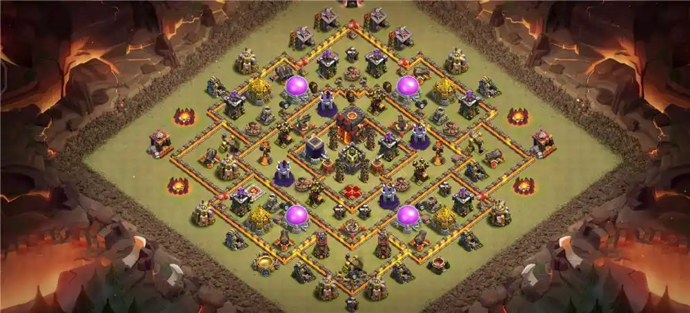 10本十本神阵美观实用,部落冲突阵型分享,10本十本神阵美观实用分享