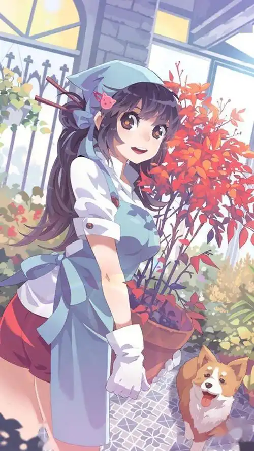 二次元甜美女生动漫手机壁纸分享