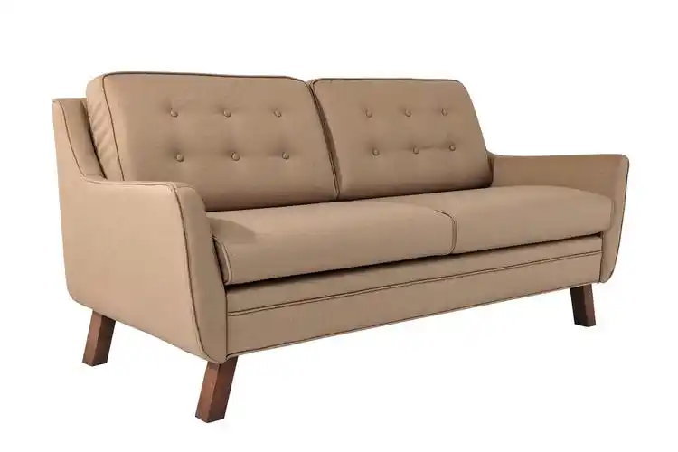 南钢建设现代风格客厅家具簇绒 3 座沙发