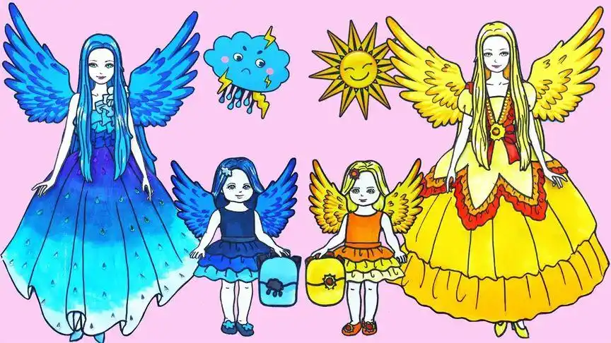 儿童动画月亮公主vs太阳公主俩公主pk服装大赛谁的更漂亮呢