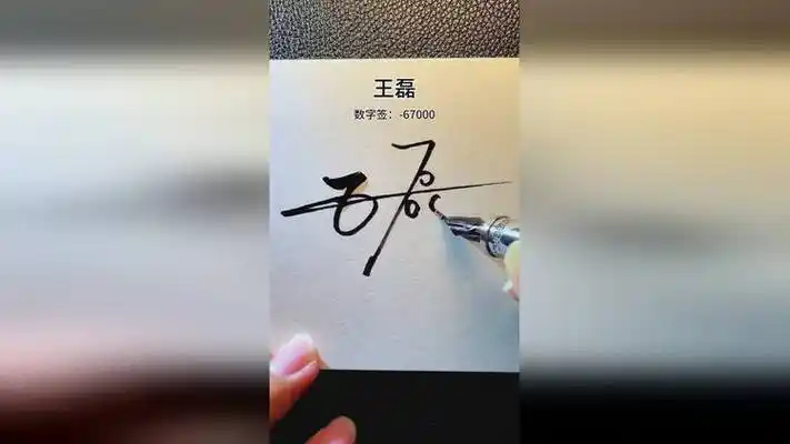 王磊写好了 #签名设计