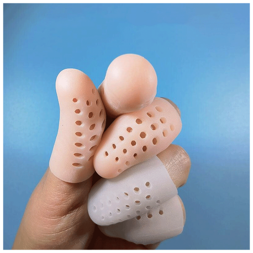 优凡优品假手指套残疾人新款带孔硅胶手指套保护手指透气手写i48s白色