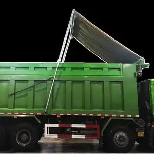 渣土车自动篷布自卸车电动篷布货车自动篷m布机配件环保盖全套加