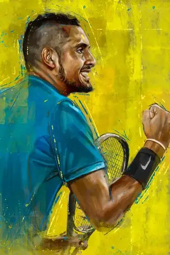robertbruno体育明星肖像插画作品