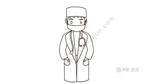 医生简笔画教程 - 天奇生活