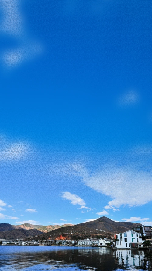 蓝天白云风景背景