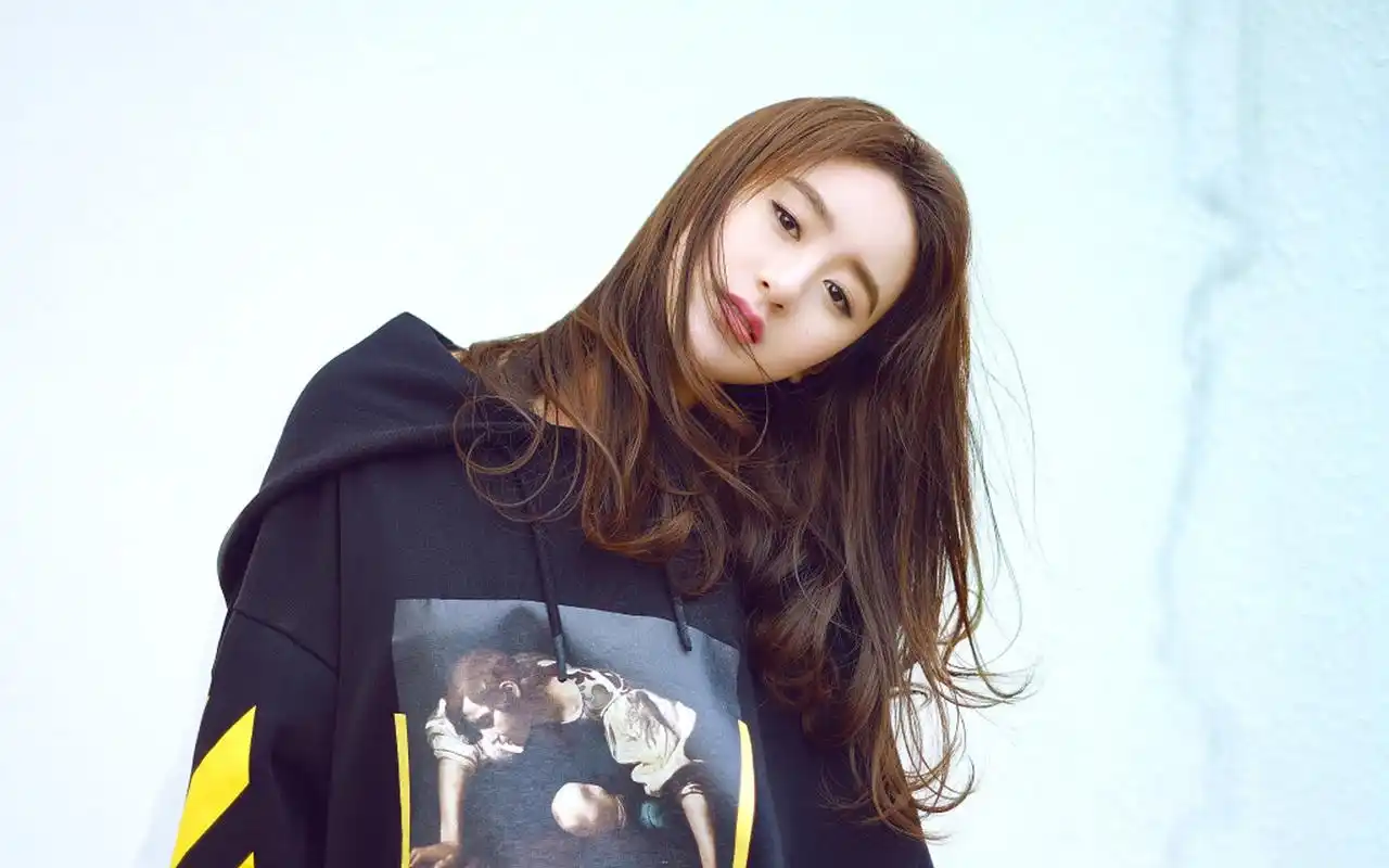 袁冰妍长发飘逸自然清新写真图片桌面壁纸