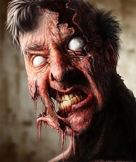 40张可怕的僵尸插画作品4