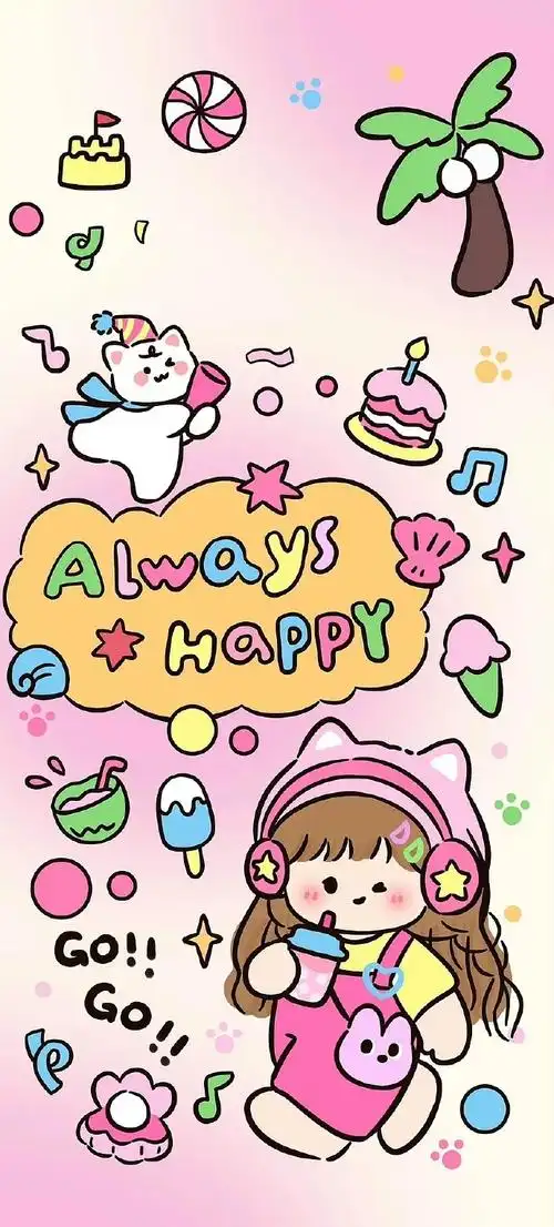 锁屏 主屏壁纸套图##手机壁纸##可爱壁纸