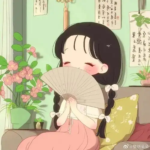 可爱国风系列少女头像