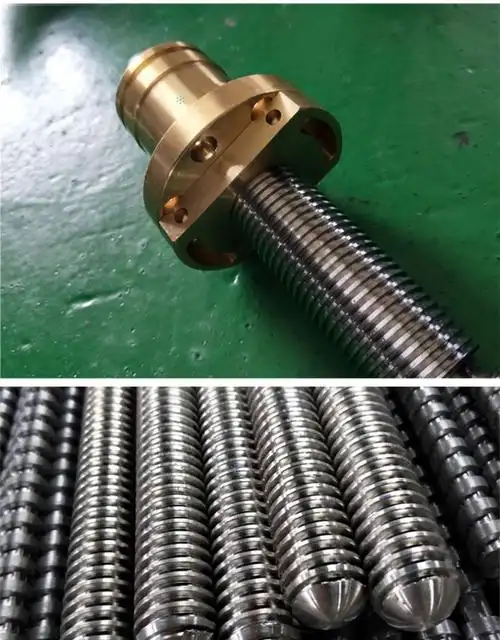 不锈钢梯形丝杆t型丝杠螺杆 2205 2805 3606 7008加工定制t型丝杆