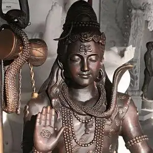 铸造真人大小印度宗教金属印度教破坏神雕塑青铜主湿婆雕像