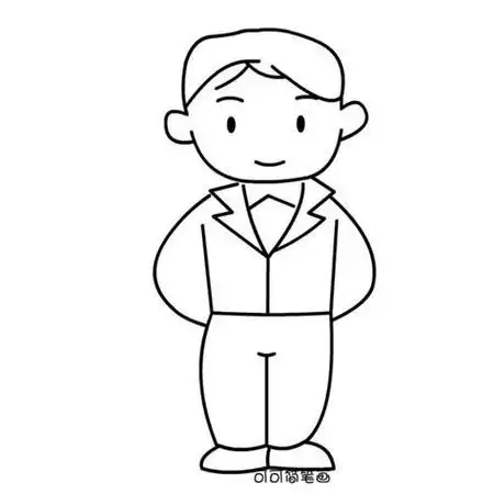 画人物男孩 简笔画人物画法 -育儿知识
