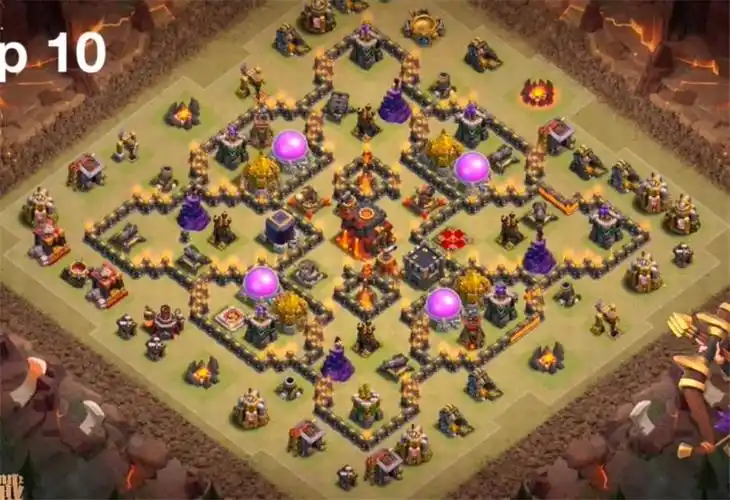 10本10本无敌阵,不是大佬不可能三星,部落冲突阵型分享,10本10本无敌