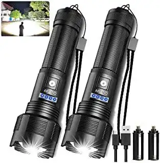 可充电 led 战术手电筒 高流明8000流明 xhp50 超亮 led 手电筒带