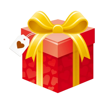 红色爱心礼物盒免抠元素图片-元素素材4430932-万素网