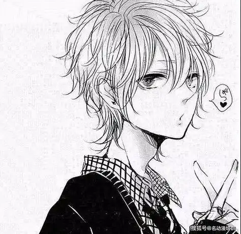 铅笔画漫画人物男帅气 铅笔画漫画人物男帅气侧脸(简单)