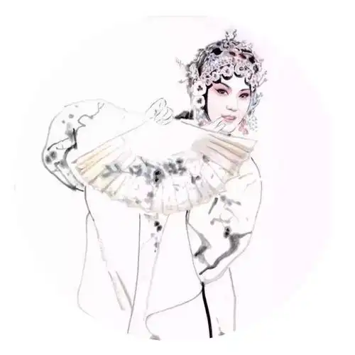 上海季仁葵先生水墨京剧人物画欣赏