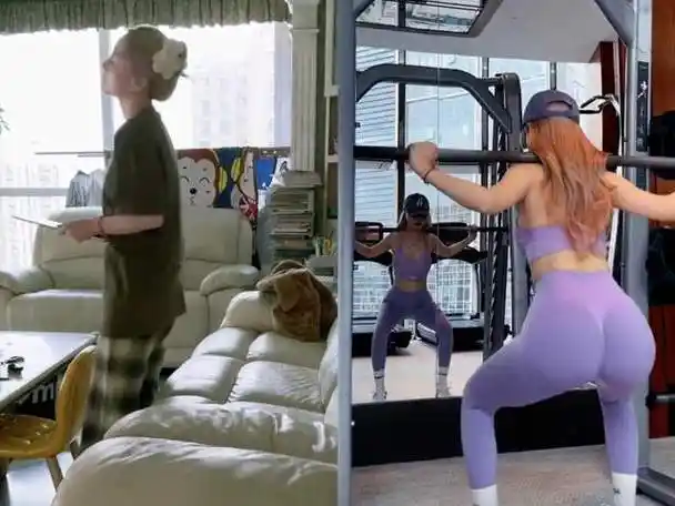 李小璐健身大秀好身材,腰臀曲线完美,疑为此前路透五五分作回应_腾讯