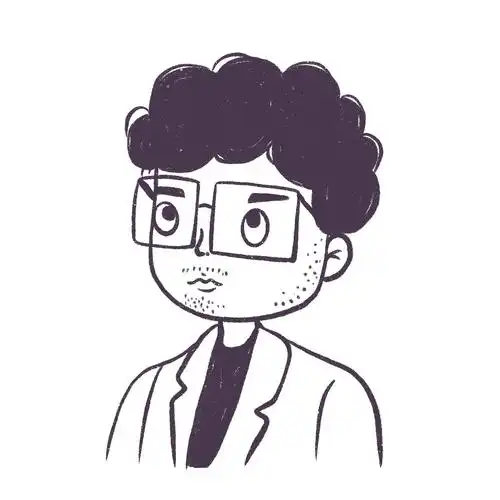 花栀子插画:男生头像简单帅气极简可爱黑白