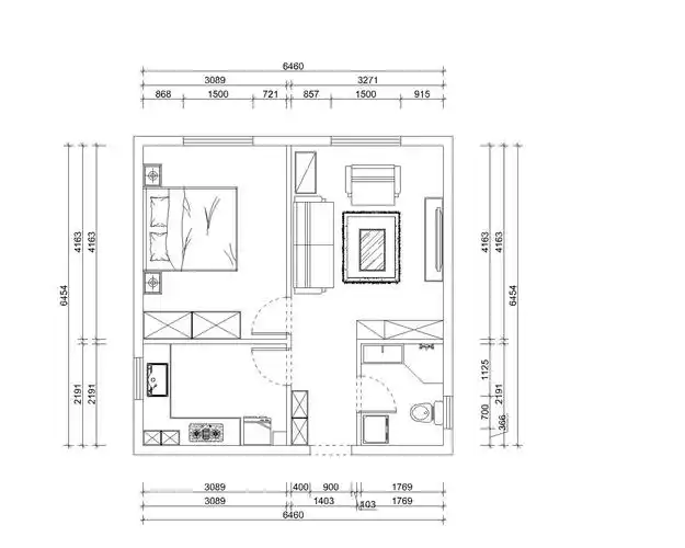 田园风格一居室70平米6万-复兴门外大街小区装修案例-常州房天下家居