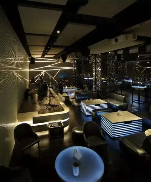 清吧隔间装修图片 250平个性清吧装修效果图 混搭风格