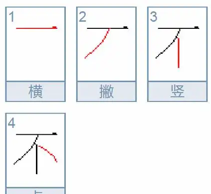 不 的笔顺笔画顺序,不笔顺怎么写图1