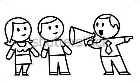 人说话时的简笔画