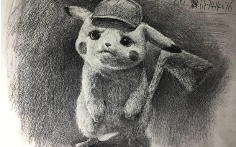 【素描新手联盟】怎么素描画一个委屈的皮卡丘