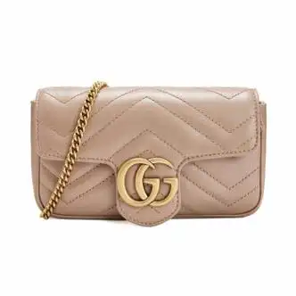 古驰(gucci)女士超迷你链条包单肩斜挎包 裸粉 476433 dtdct 5729