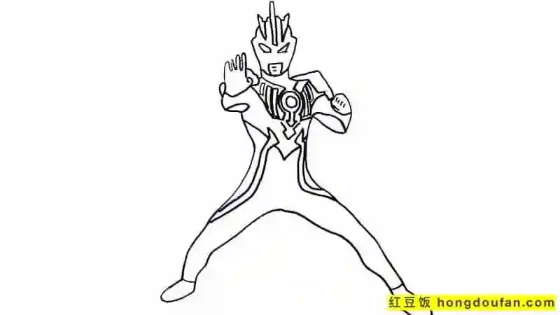 谁是真正的奥特战士11张奥特战士群像卡通涂色简笔画