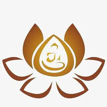 棕色莲花佛教logo