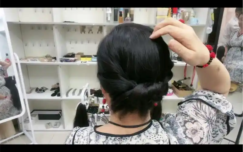 旗袍气质优雅编发盘发发型教程