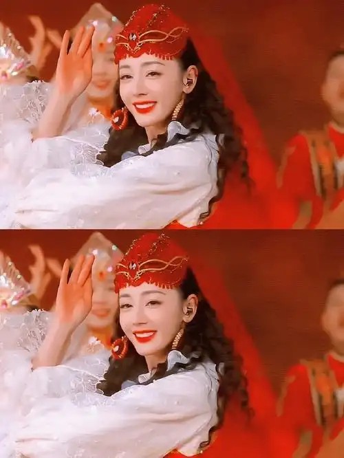 迪丽热巴春晚摔骨裂##利剑玫瑰