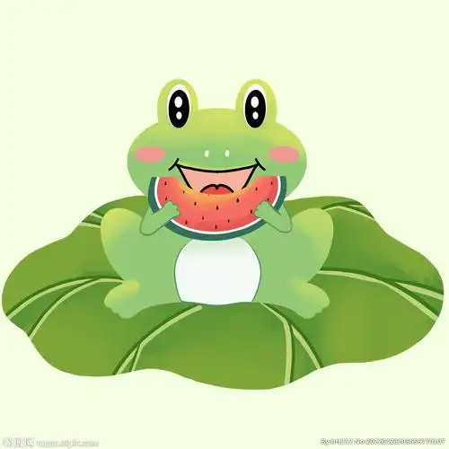 荷叶青蛙图片